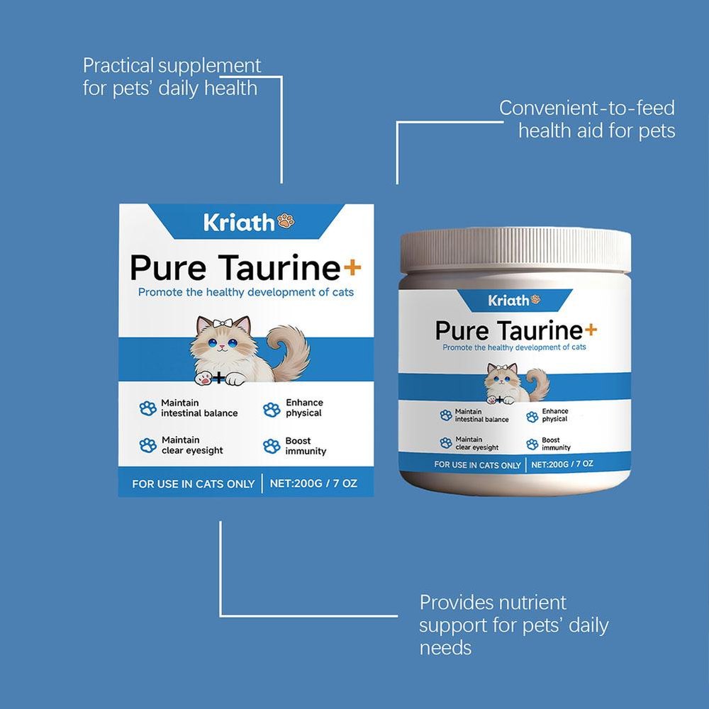 The taurine powder tub and box